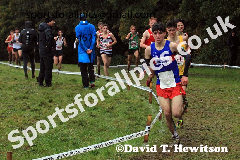 Mens Under-17s 2023 National Cross Country Relays, Berry Hill Park, Mansfield.  Photo: David T. Hewitson/Sports for All Pics